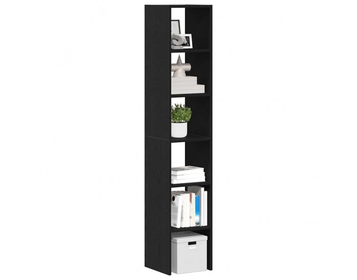 Sonata H Библиотеки 2 бр стифиращи черен дъб 30x30x80 см инженерно дърво