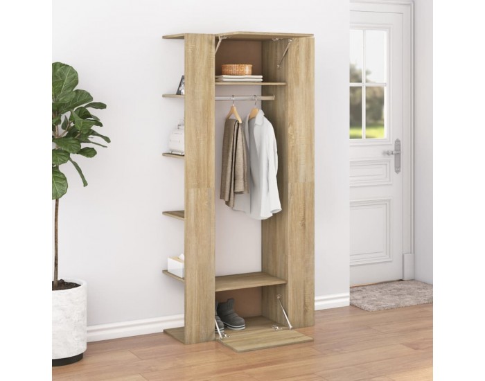 Sonata H Шкафове за антре, 2 бр, сонома дъб, инженерно дърво