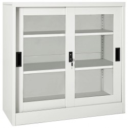 Sonata H Шкаф с плъзгаща врата, светлосив, 90x40x90 см, стомана Sonata H Шкаф с плъзгаща врата, светлосив, 90x40x90 см, стомана - Гардероби