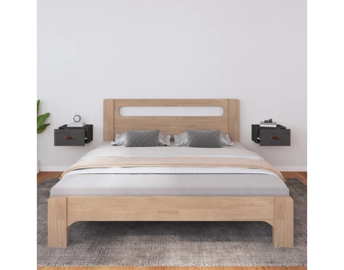 Sonata H Нощни шкафчета за стенен монтаж, 2 бр, сив 40x29,5x22 см