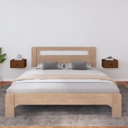 Sonata H Нощни шкафчета за стенен монтаж 2 бр меденокафяви 40x29,5x22 см - Гардероби