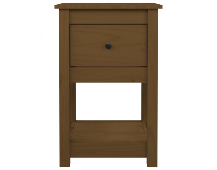 Sonata H Нощно шкафче, меденокафяво, 40x35x61,5 см, борово дърво масив