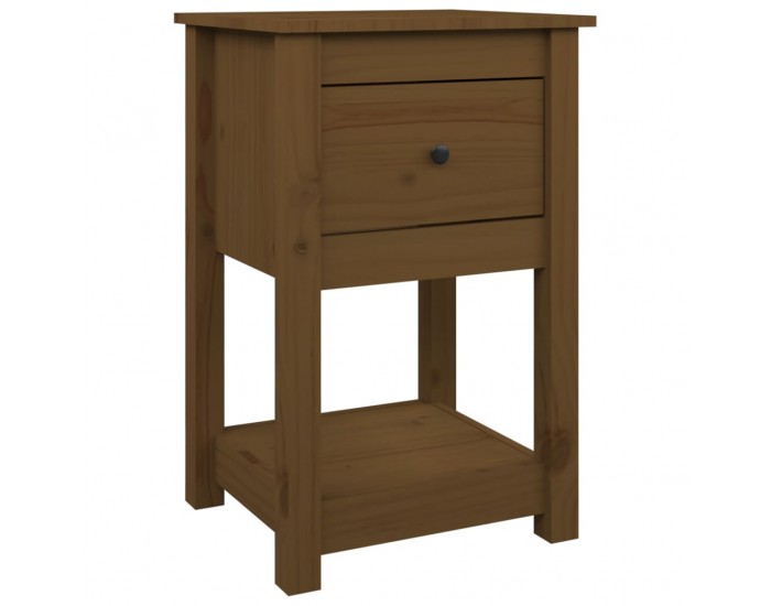 Sonata H Нощно шкафче, меденокафяво, 40x35x61,5 см, борово дърво масив