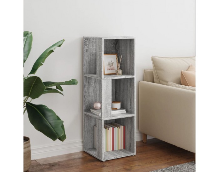 Sonata H Ъглов шкаф, сив сонома, 33x33x100 см, инженерно дърво