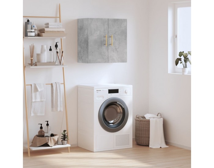 Sonata H Стенен шкаф, бетонно сив, 60x31x60 см, инженерно дърво