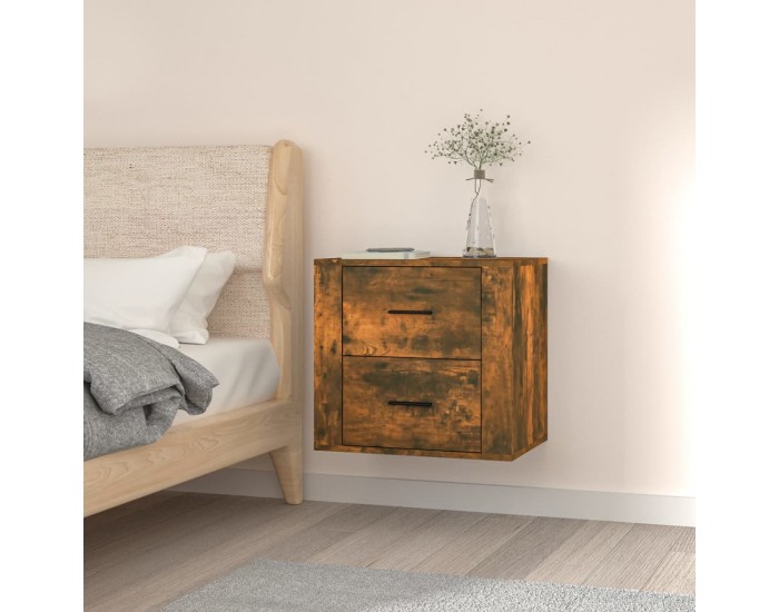 Sonata H Нощно шкафче за стенен монтаж, опушен дъб, 50x36x47 см