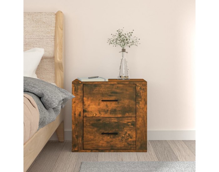 Sonata H Нощно шкафче за стенен монтаж, опушен дъб, 50x36x47 см