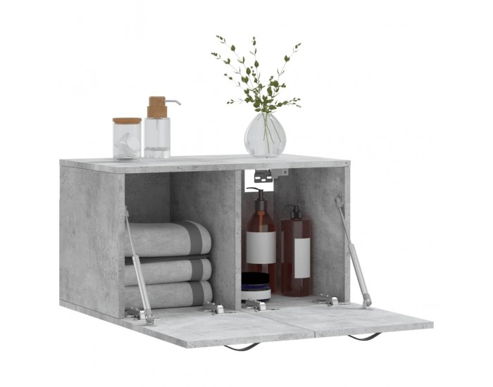 Sonata H Стенен шкаф, бетонно сив, 60x36,5x35 см, инженерно дърво