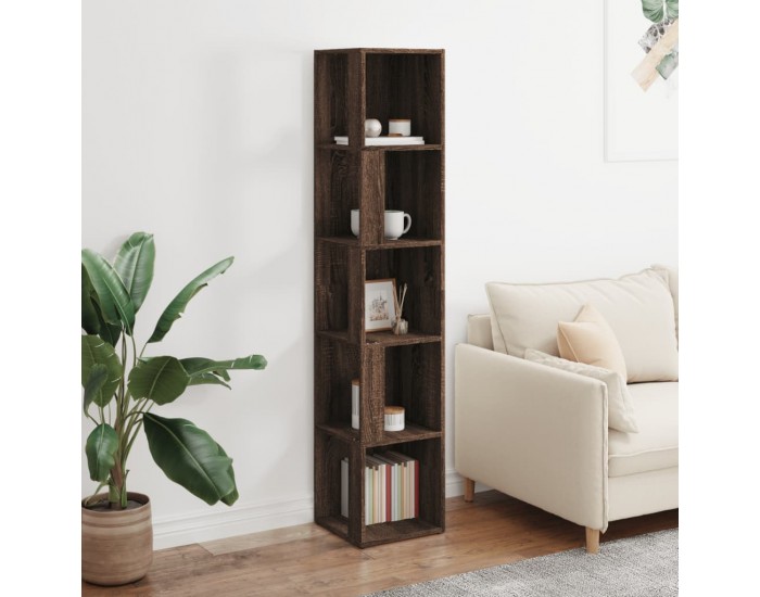 Sonata H Ъглов шкаф, кафяв дъб, 33x33x164,5 см, инженерно дърво