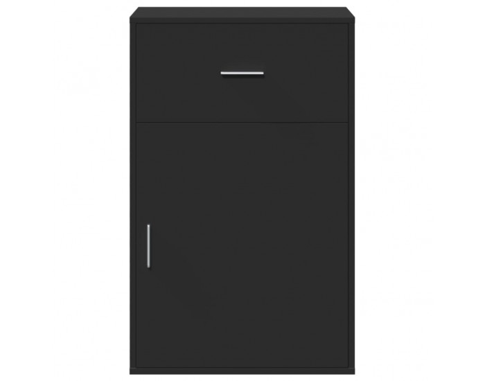 Sonata H Шкаф за съхранение, черен, 56,5x39x90 см, инженерно дърво