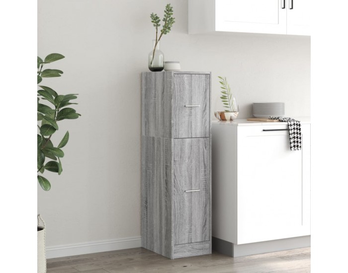 Sonata H Шкаф органайзер, сив сонома, 30x41x118 см, инженерно дърво