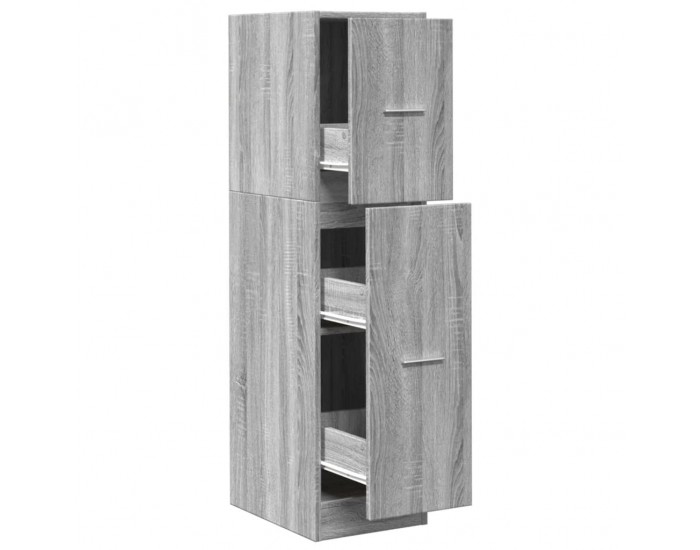 Sonata H Шкаф органайзер, сив сонома, 30x41x118 см, инженерно дърво