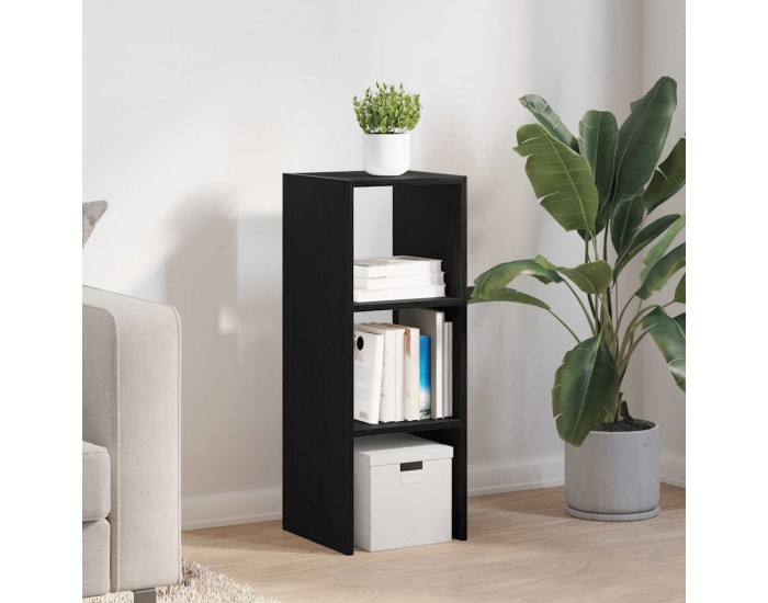 Sonata H Библиотека стифиращи черен дъб 30x30x80 см инженерно дърво