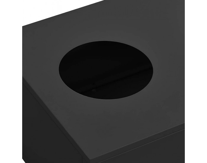 Sonata H Шкаф с плъзгаща врата и плантер, антрацит, стомана