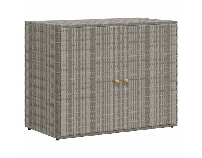 Sonata H Градински шкаф за съхранение сив 100x55,5x80 см полиратан