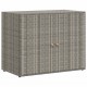 Sonata H Градински шкаф за съхранение сив 100x55,5x80 см полиратан