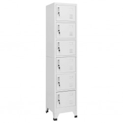 Sonata H Заключващ се шкаф, светлосив, 38x40x180 см, стомана - Гардероби