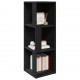 Sonata H Ъглов шкаф, черен, 33x33x100 см, инженерно дърво