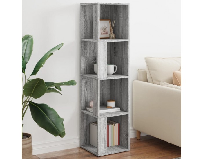 Sonata H Ъглов шкаф, сив сонома, 33x33x132 см, инженерно дърво