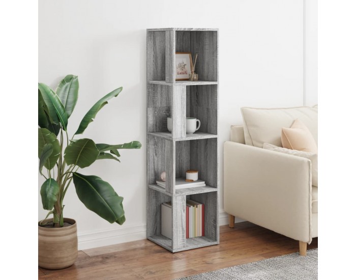 Sonata H Ъглов шкаф, сив сонома, 33x33x132 см, инженерно дърво