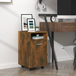 Sonata H Нощно шкафче с колелца опушен дъб 33x38x60 см инженерно дърво - Гардероби