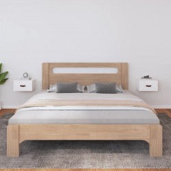 Sonata H Нощни шкафчета за стенен монтаж, 2 бр, бели, 40x29,5x22 см - Гардероби