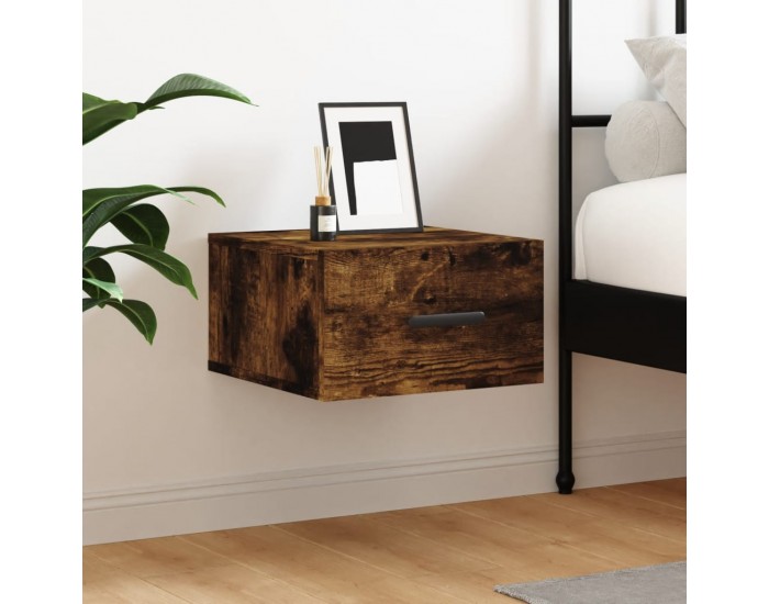 Sonata H Нощно шкафче за стенен монтаж, опушен дъб, 35x35x20 см