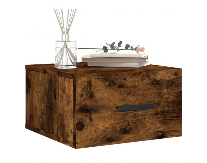 Sonata H Нощно шкафче за стенен монтаж, опушен дъб, 35x35x20 см