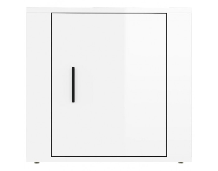 Sonata H Нощно шкафче, бял гланц, 50x39x47 см