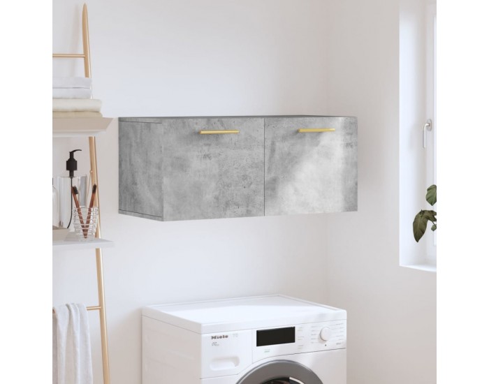 Sonata H Стенен шкаф, бетонно сив, 80x36,5x35 см, инженерно дърво