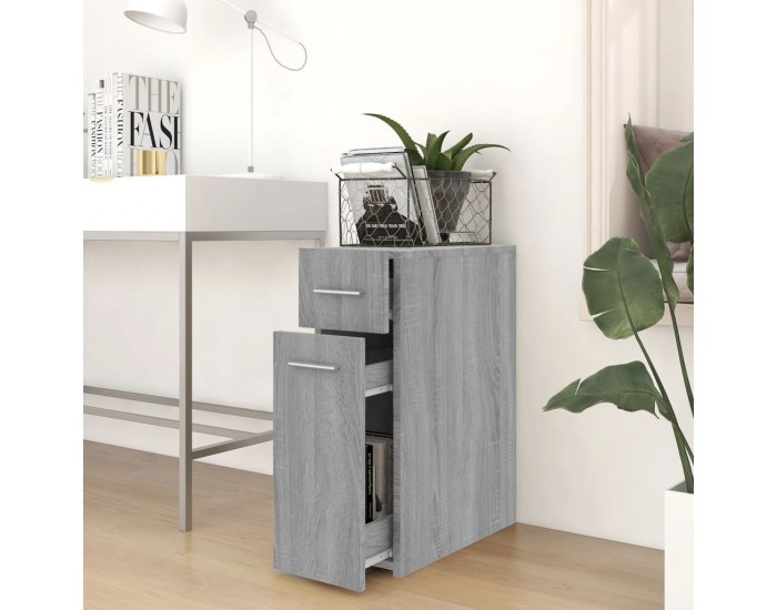 Sonata H Аптекарски шкаф, сив сонома, 20x45,5x60 см, инженерно дърво