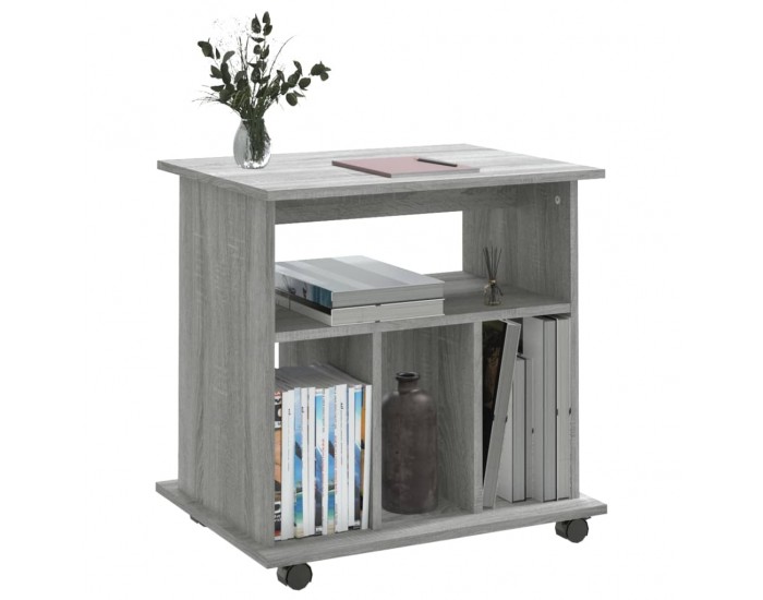 Sonata H Шкаф с колелца, сив сонома, 60x45x60 см, инженерно дърво