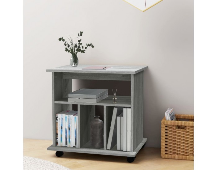 Sonata H Шкаф с колелца, сив сонома, 60x45x60 см, инженерно дърво