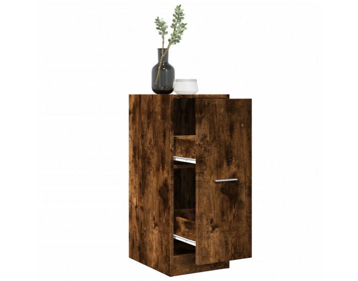 Sonata H Шкаф органайзер, опушен дъб, 30x41x77,5 см, инженерно дърво