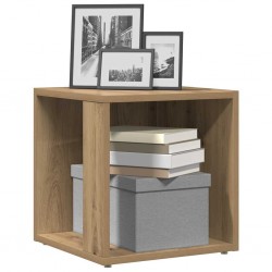 Sonata H Странична маса, дъб артизан, 33x33x34 см, инженерно дърво - Гардероби