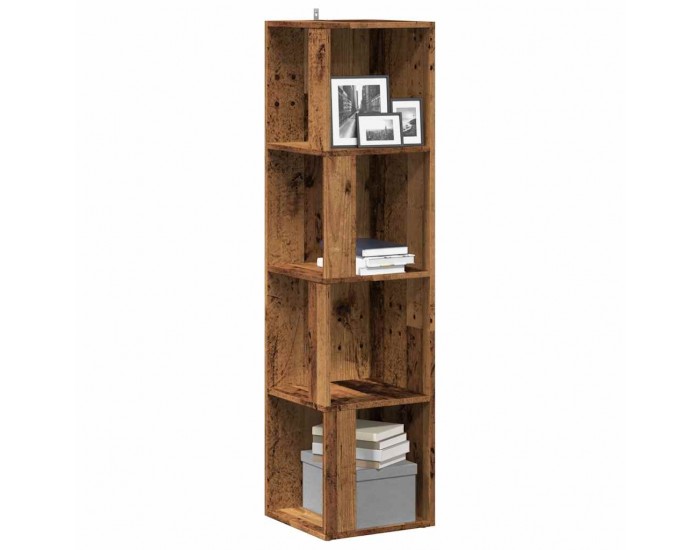 Sonata H Ъглов шкаф, старо дърво, 33x33x132 см, инженерно дърво