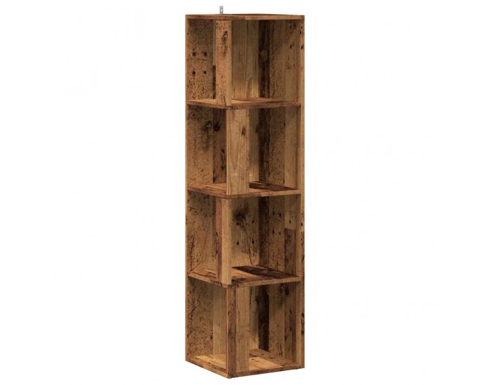 Sonata H Ъглов шкаф, старо дърво, 33x33x132 см, инженерно дърво