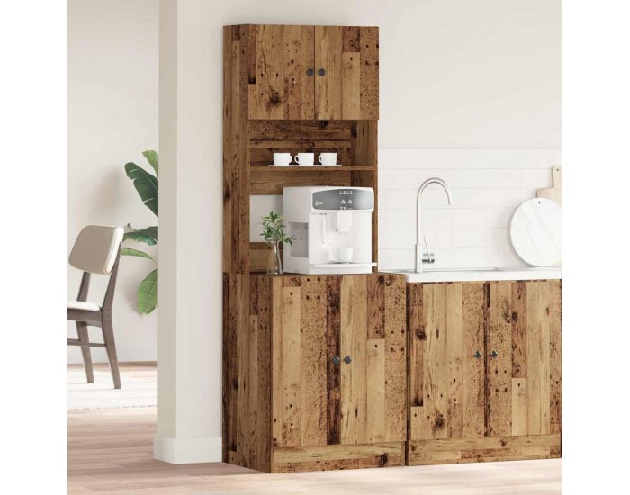 Sonata H Кухненски шкаф Старо дърво 60 x 50 x 180 см Инженерно дърво