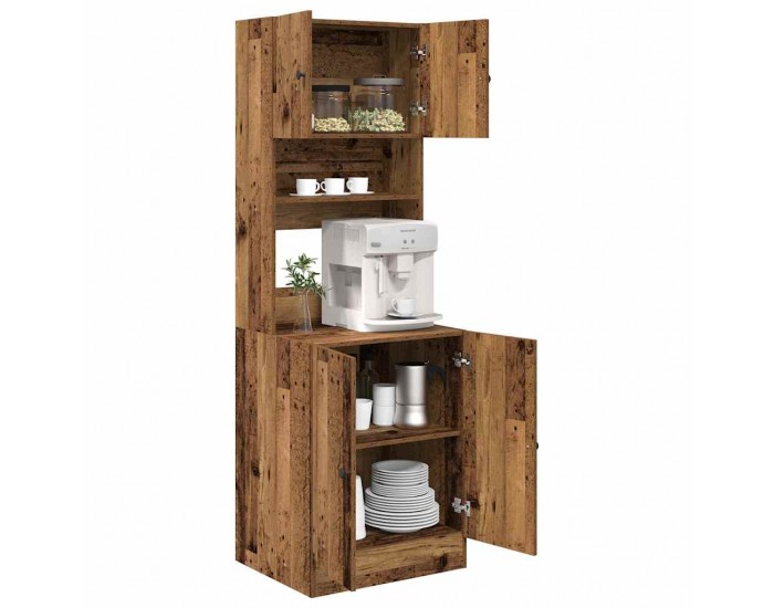 Sonata H Кухненски шкаф Старо дърво 60 x 50 x 180 см Инженерно дърво