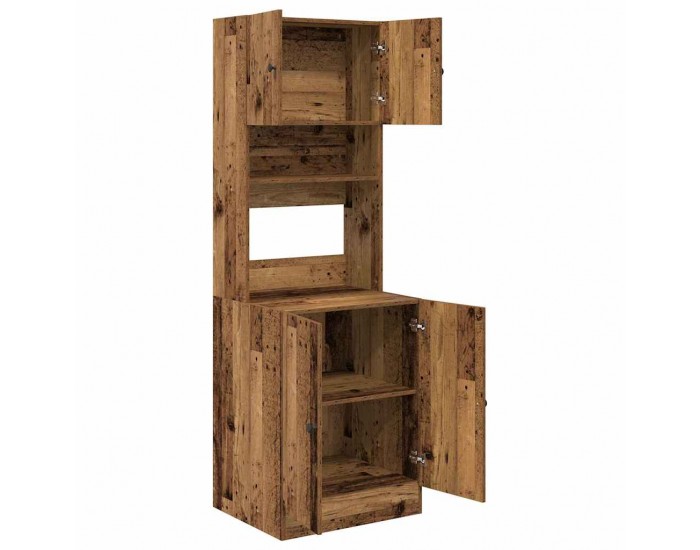 Sonata H Кухненски шкаф Старо дърво 60 x 50 x 180 см Инженерно дърво