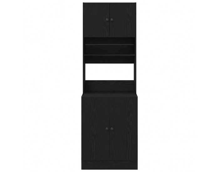 Sonata H Кухненски шкаф Черен дъб 60 x 50 x 180 см Инженерно дърво