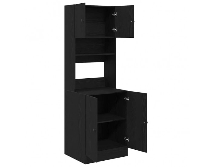 Sonata H Кухненски шкаф Черен дъб 60 x 50 x 180 см Инженерно дърво