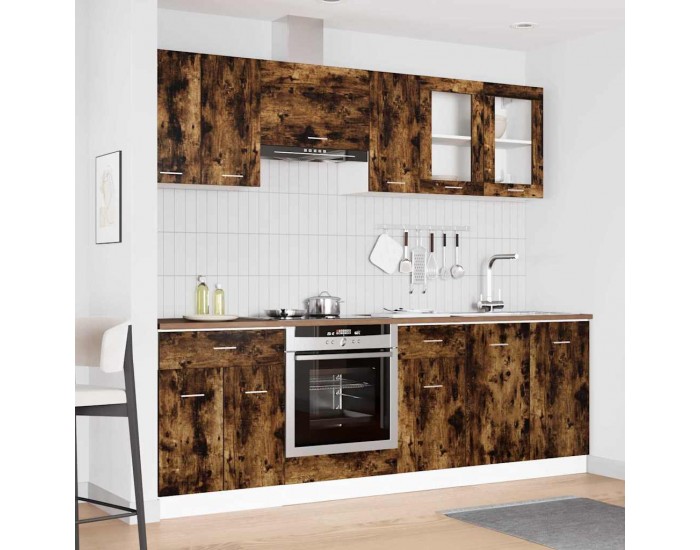 Sonata H Комплект кухненски шкафове с чекмедже Lyon 8 pcs Опушен дъб