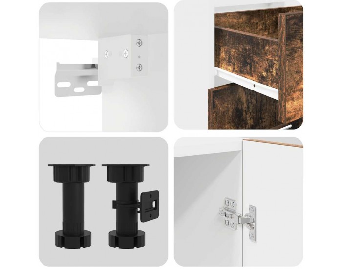 Sonata H Комплект кухненски шкафове с чекмедже Lyon 8 pcs Опушен дъб