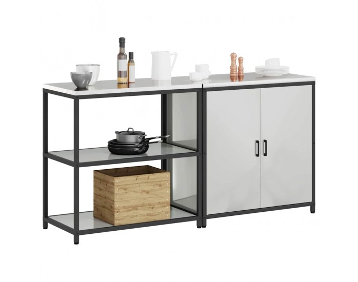 Sonata H Комплект за кухненско съхранение 2 pcs Сив 180 x 50 x 92 см