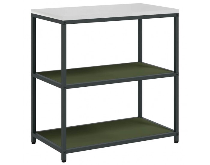 Sonata H Комплект за кухненско съхранение с рафт 2 pcs Маслинено зелено