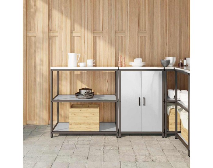 Sonata H Комплект за кухненско съхранение 2 pcs Сив Неръждаема стомана