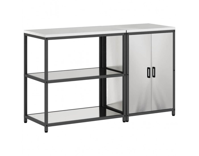 Sonata H Комплект за кухненско съхранение 2 pcs Сив Неръждаема стомана