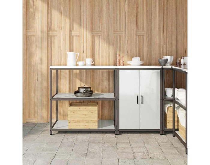 Sonata H Комплект за кухненско съхранение 2 pcs Сив Поцинкована стомана