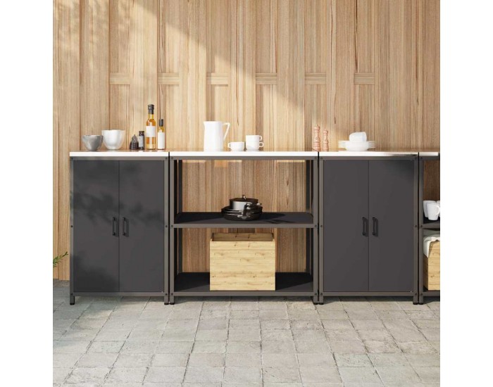 Sonata H Комплект за кухненско съхранение 3 pcs Черно 210 x 50 x 92 см